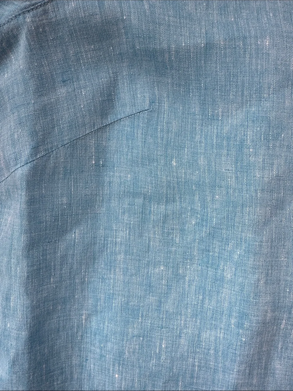 J.McLaughlin 100% Linen Button Front Shirt Aqua Blue-Size Medium